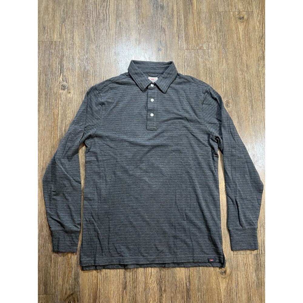 Faherty Shirt Men's size Medium Movement long sleeve polo lightweight preppy